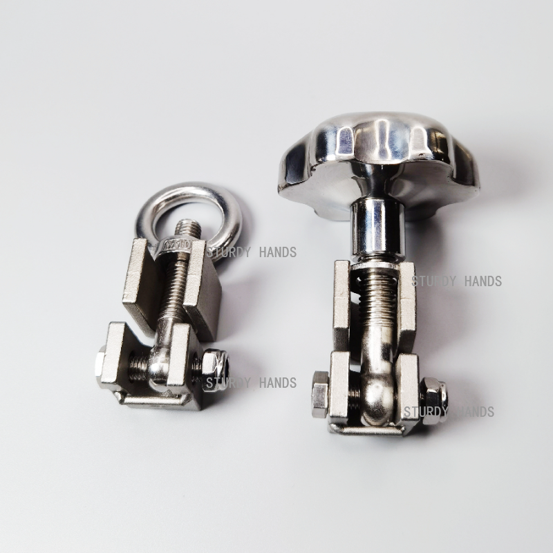 Woodworking Union - Stainless steel lifting ring nut union