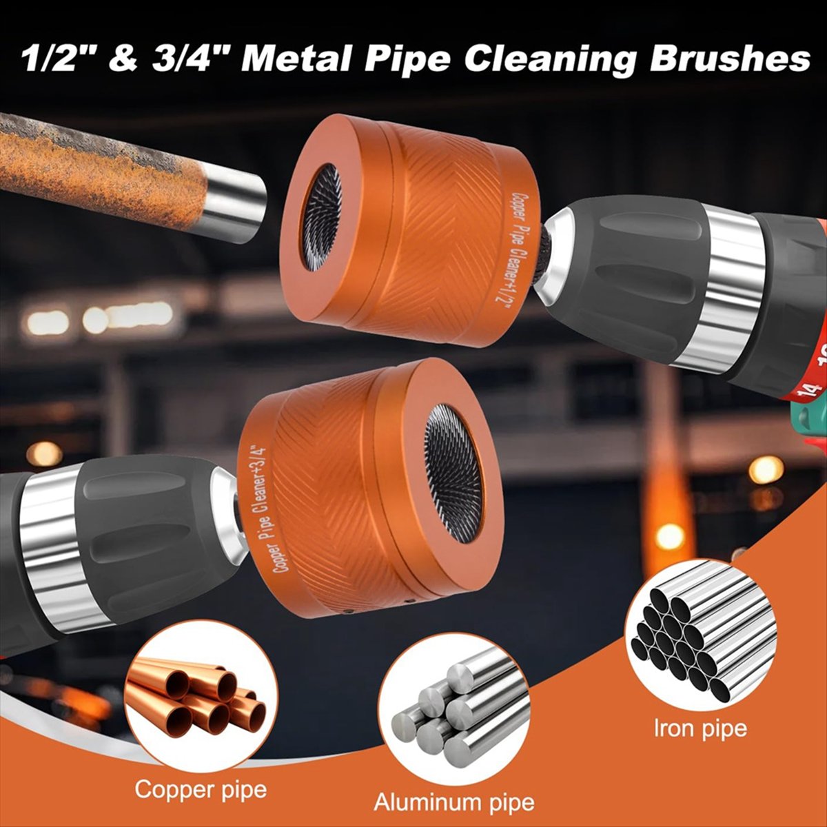Vacuum Cleaner Woodworking - A20I 1/2In & 3/4In Metal Copper