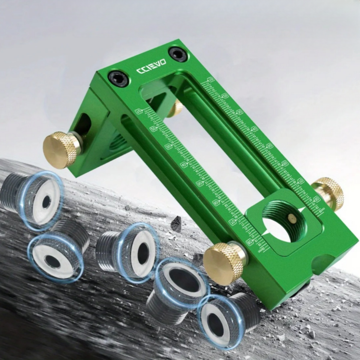 Woodworking Jig - Screw Jig 2-in-1 Adjustable Woodworking Drilling