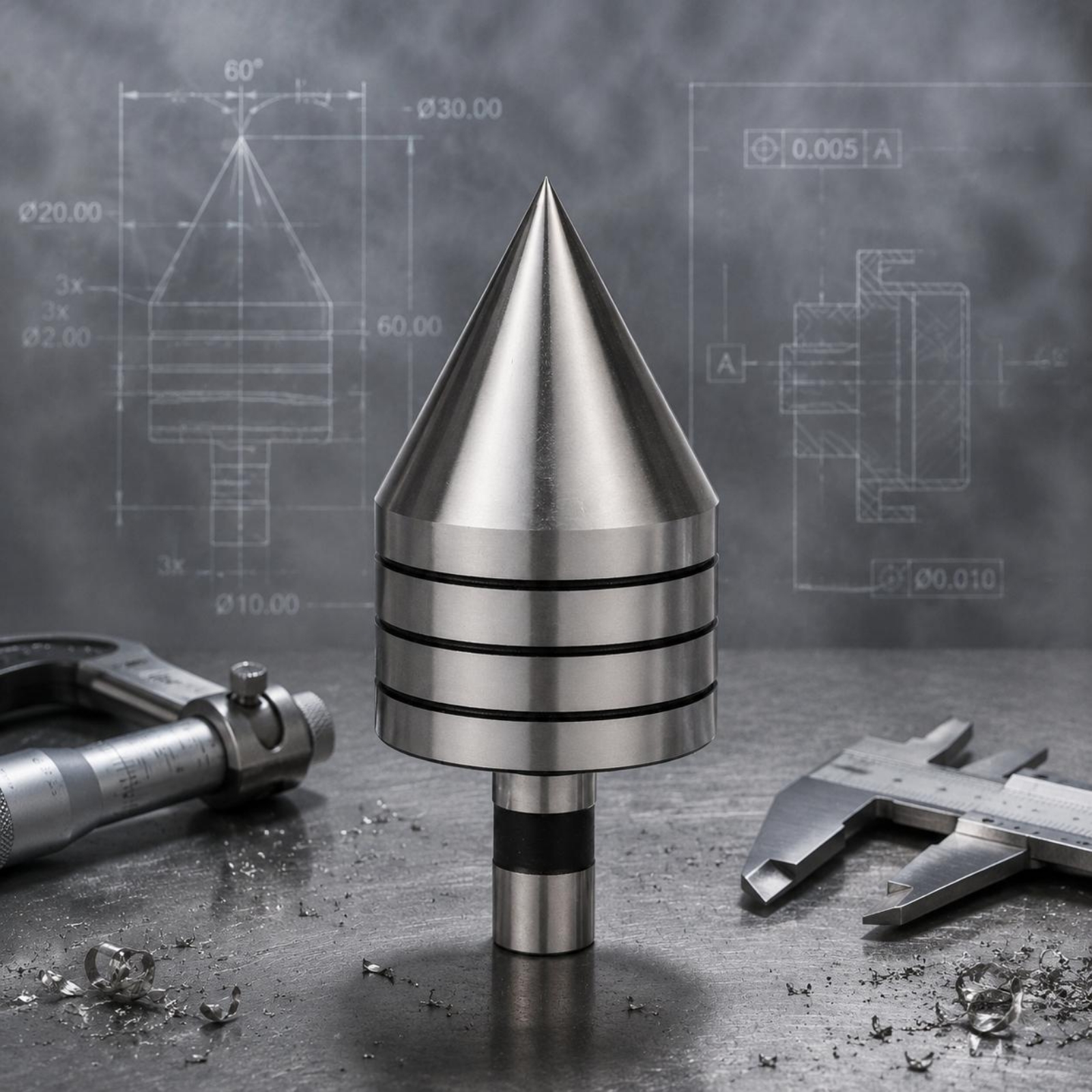Parting Tool Lathe - Lathe Central Point Machined Metal Live
