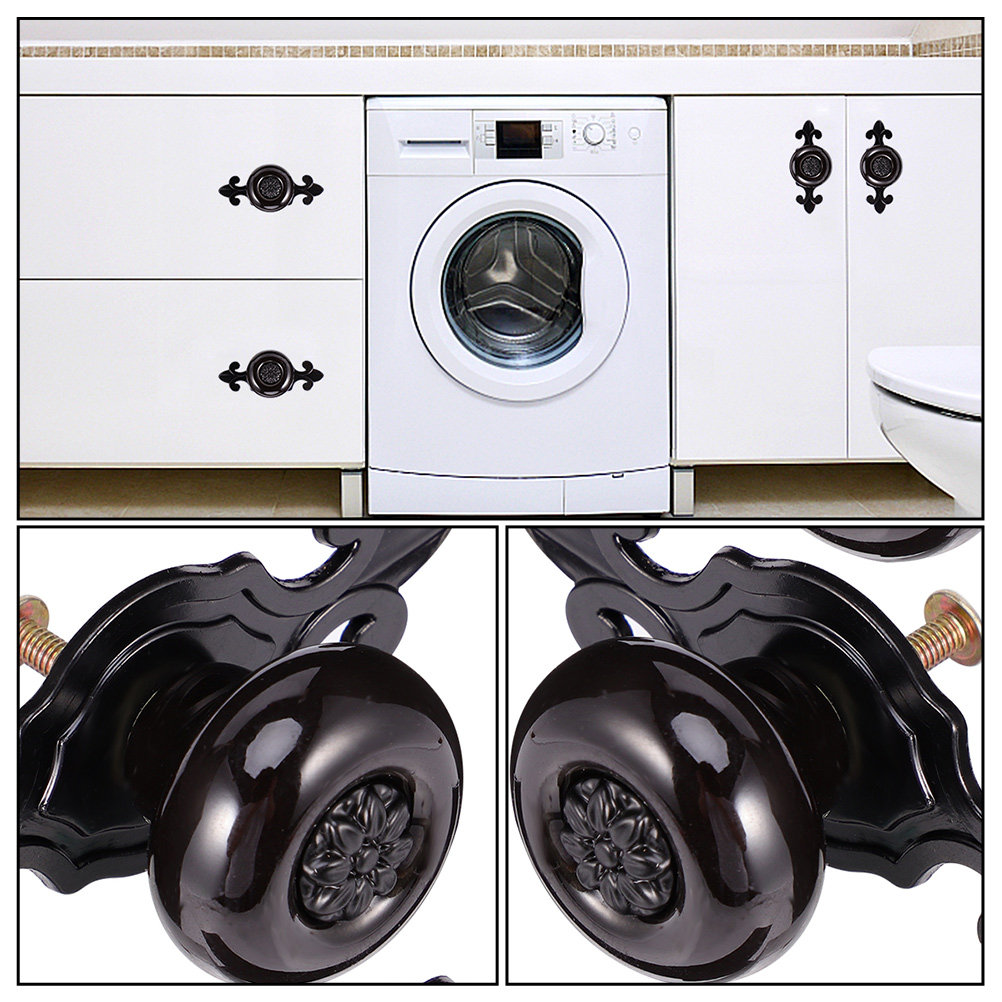 4Pcs Black Zinc Alloy and Cera - Woodworking Lofts 리뷰 및 가격