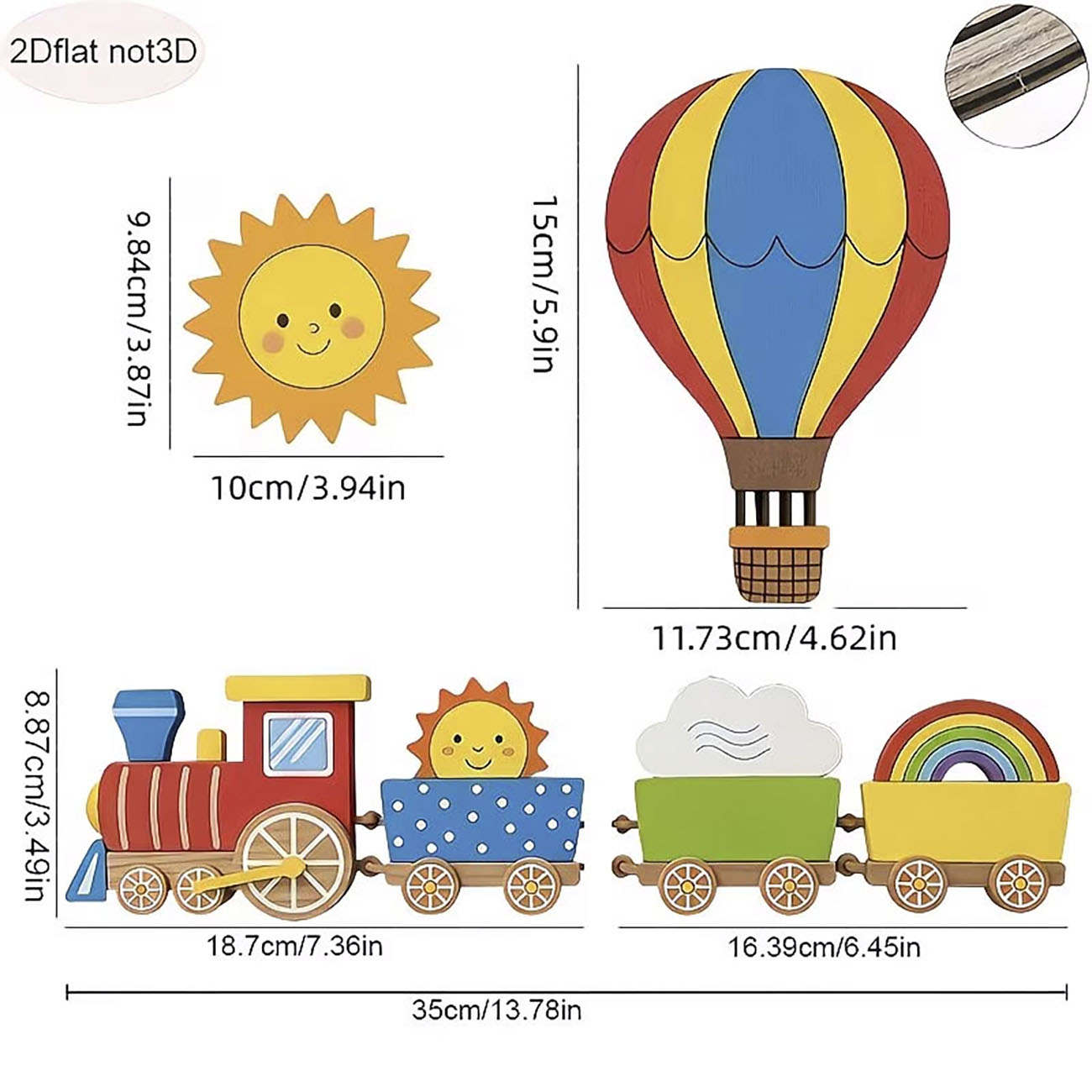 6Pcs Wooden Kids Wall Decor Se - Woodworking Veneer 리뷰 및 가격