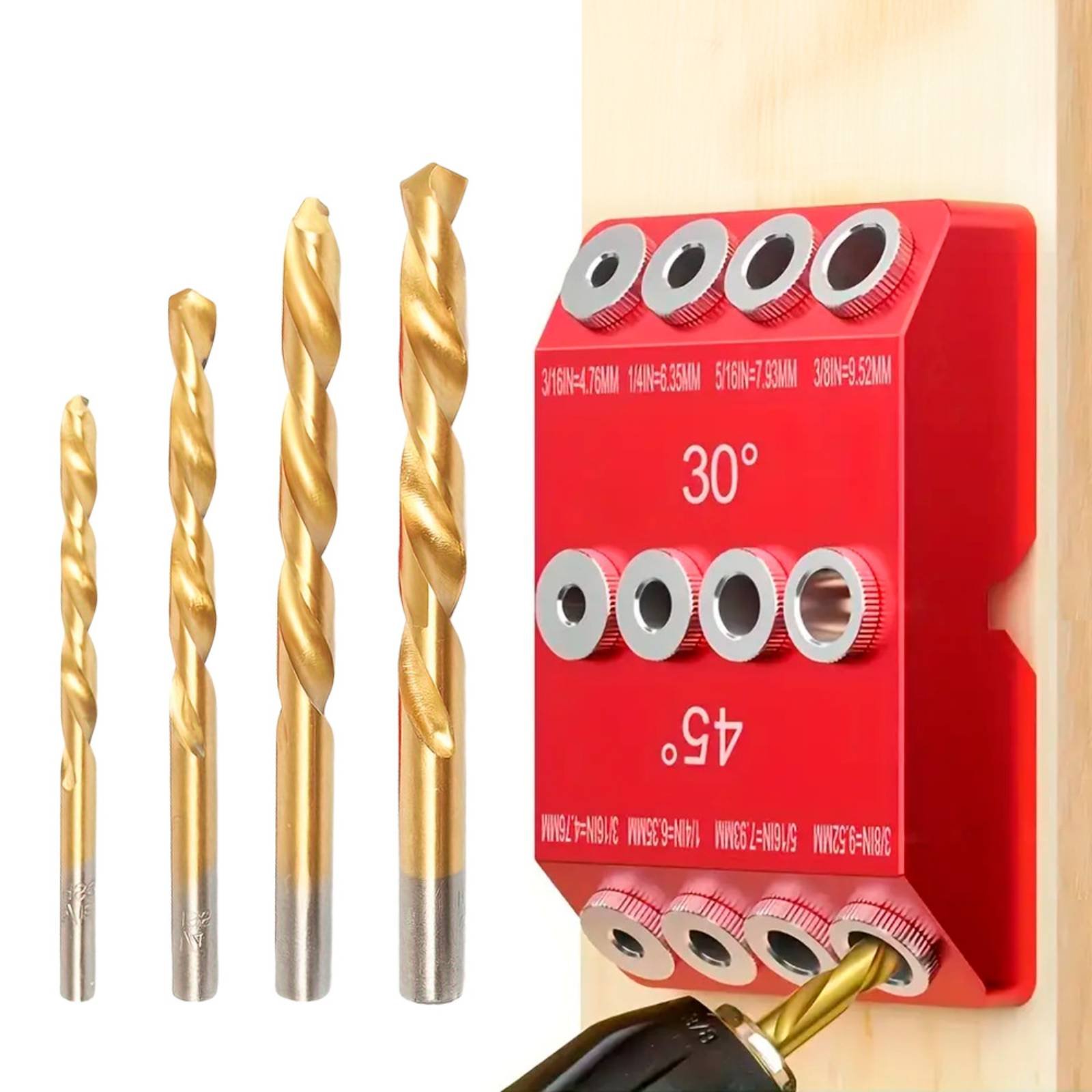30 45 Degree Drill Guide Alumi - Woodworking Jig 리뷰 및 가격