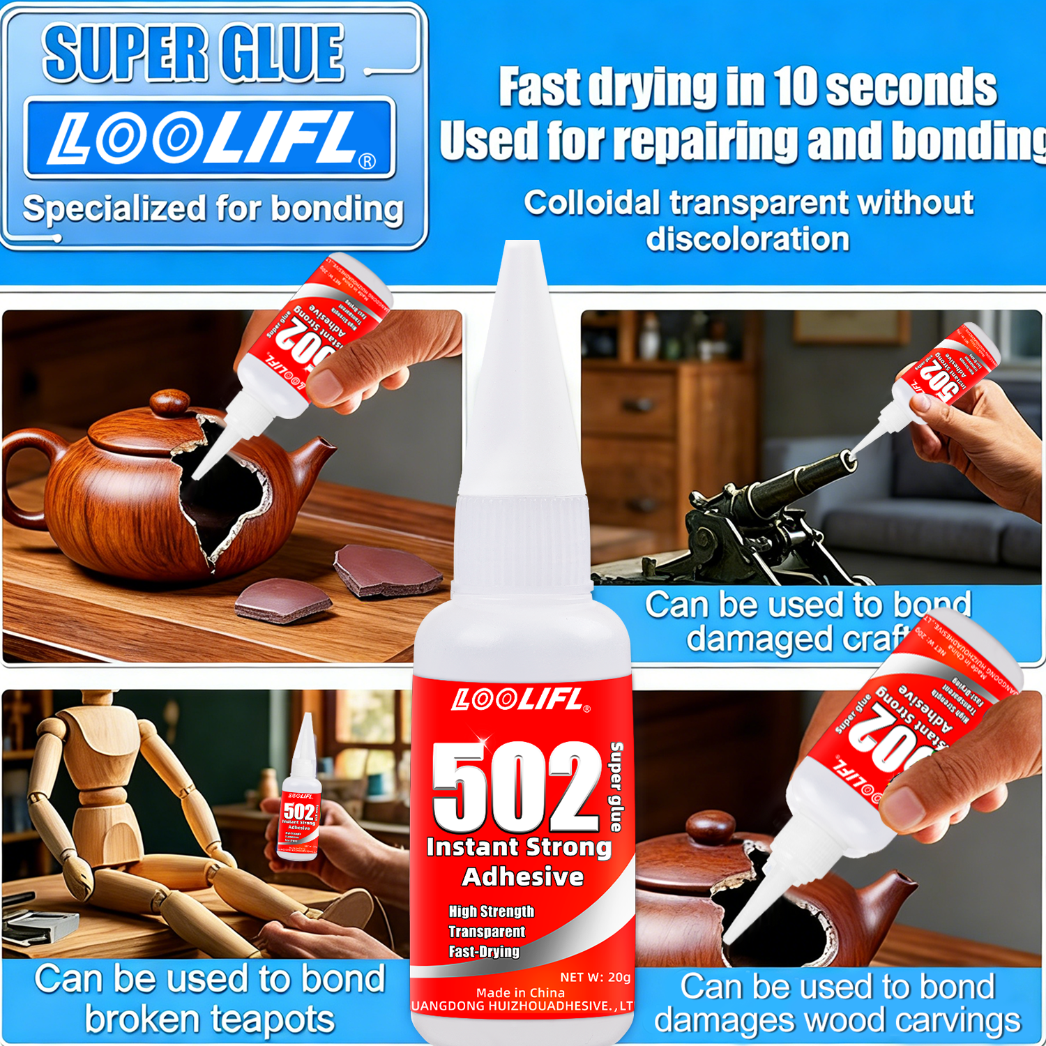 5-10pcs 502 Super Glue Instant - Woodworking Quick Glue 리뷰 및 가격