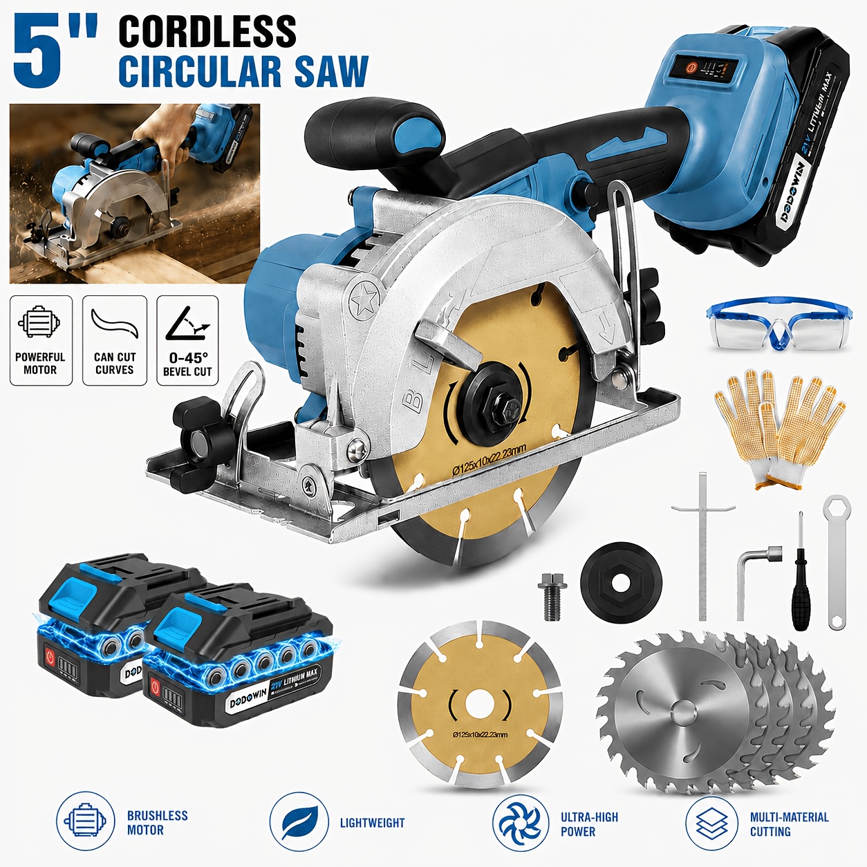 Brushless Circular Saw Kit - 2 - Woodworking Warehouse 리뷰 및 가격