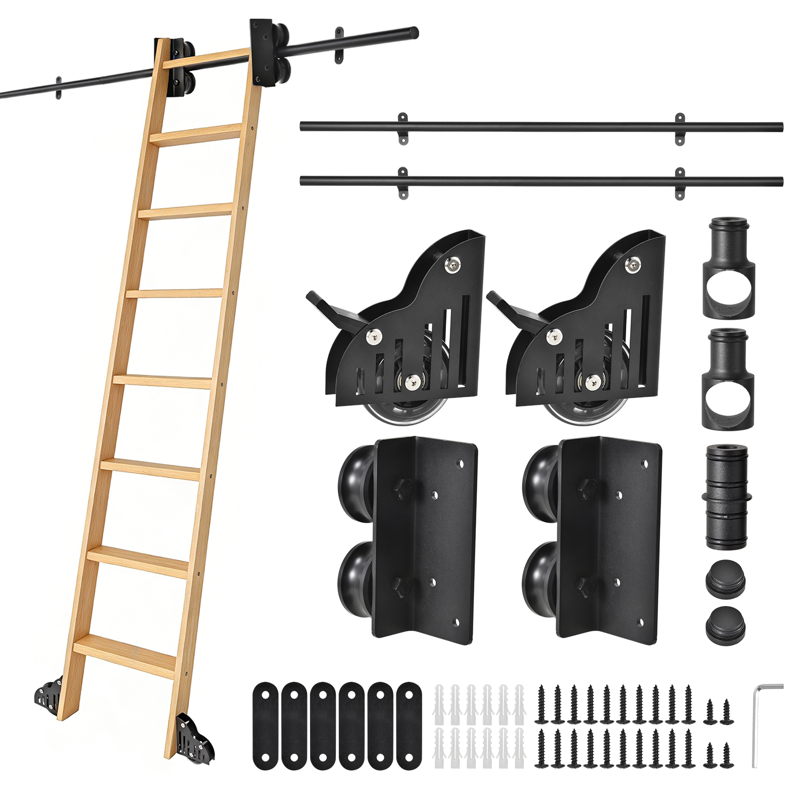 Rolling Library Ladder Hardwar - Woodworking Lofts 리뷰 및 가격