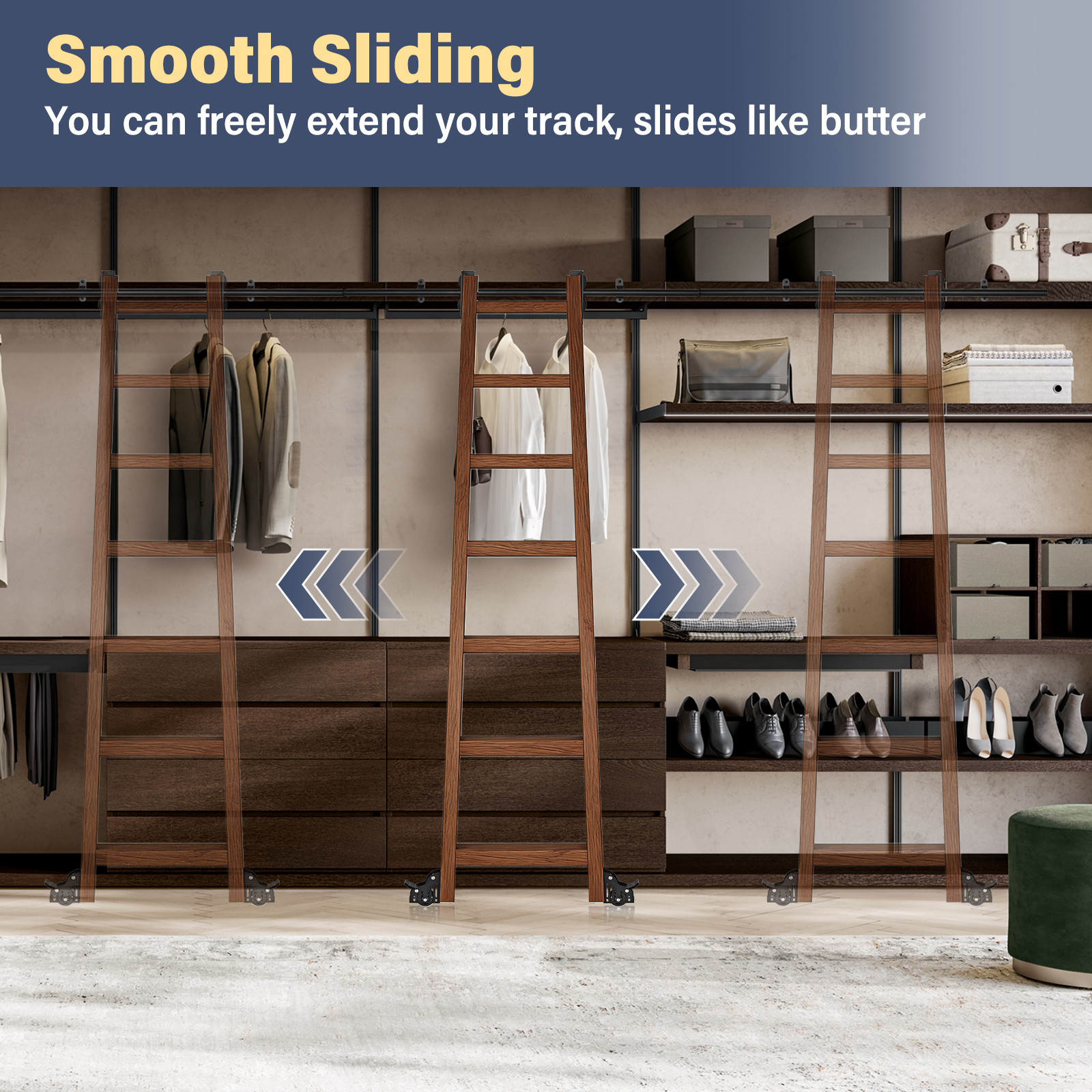 Rolling Library Ladder Hardwar - Woodworking Lofts 리뷰 및 가격
