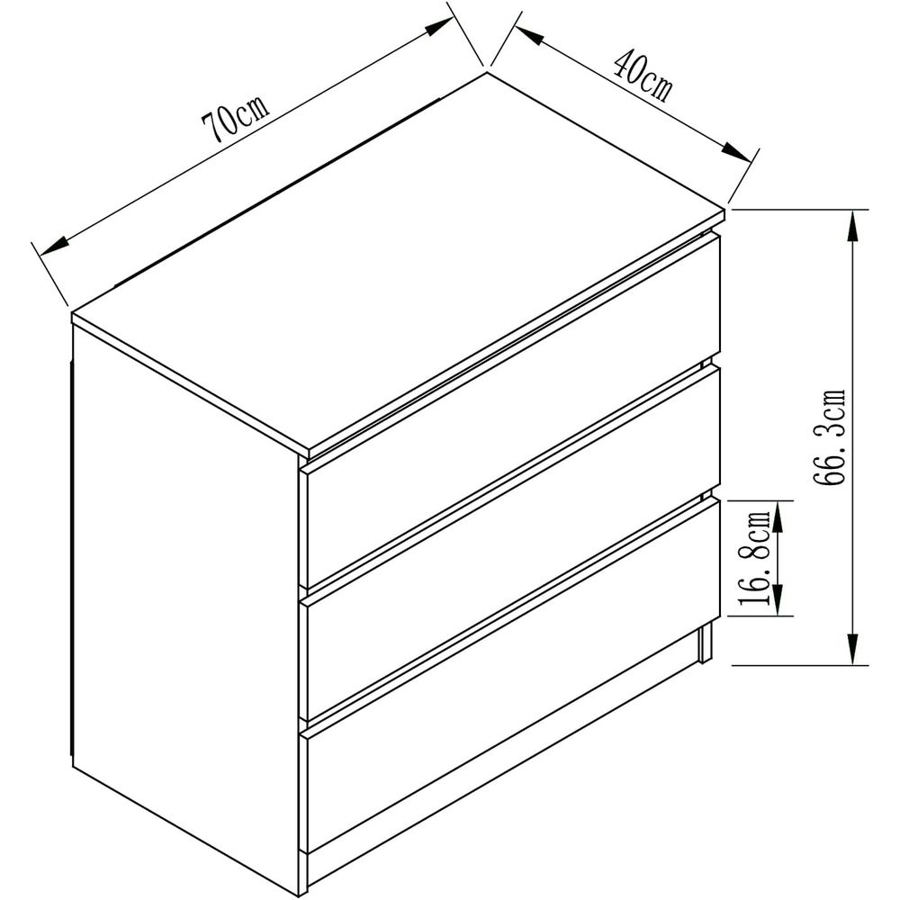 High-Gloss Wooden Drawer Chest - Woodworking Veneer 리뷰 및 가격