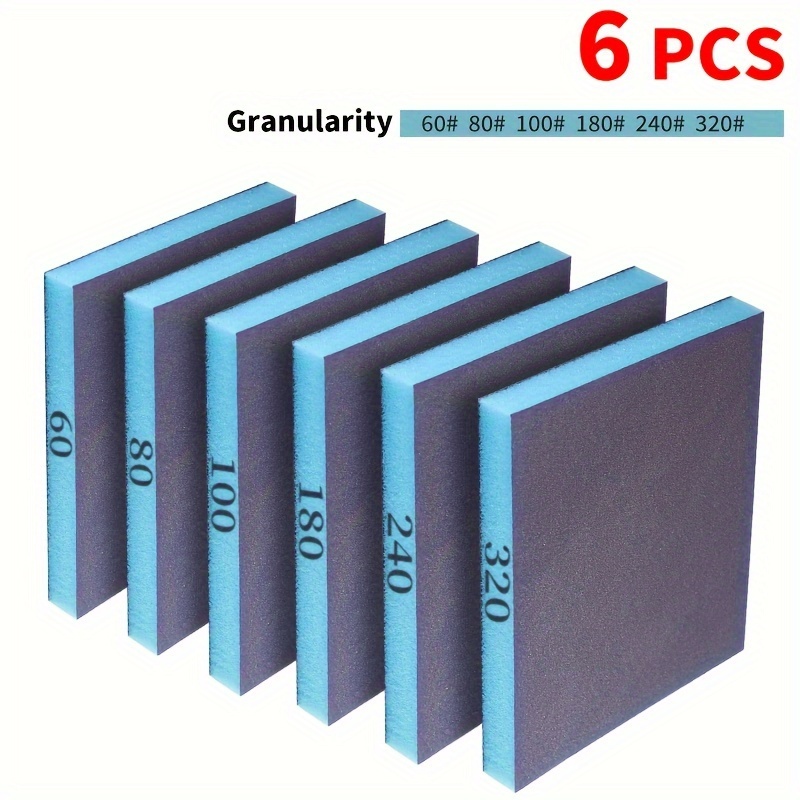 6 Sanding Sponges, Washable an - Woodworking Veneer 리뷰 및 가격