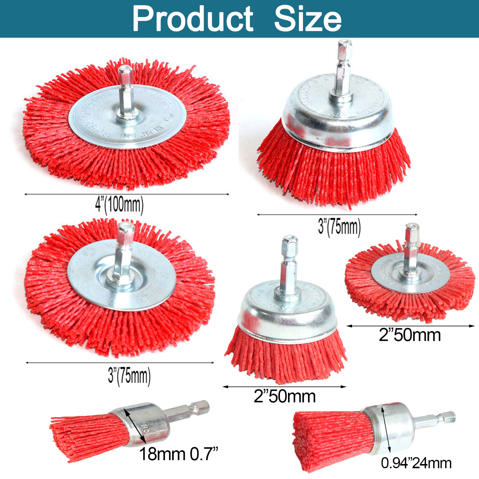 Nylon Cup Brush Abrasive Wire  - Woodworking Veneer 리뷰 및 가격