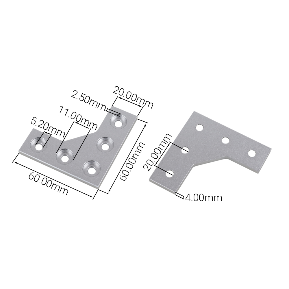 4Pcs L Type 5 Hole 90 Degree J - Woodworking Joint Types 리뷰 및 가격