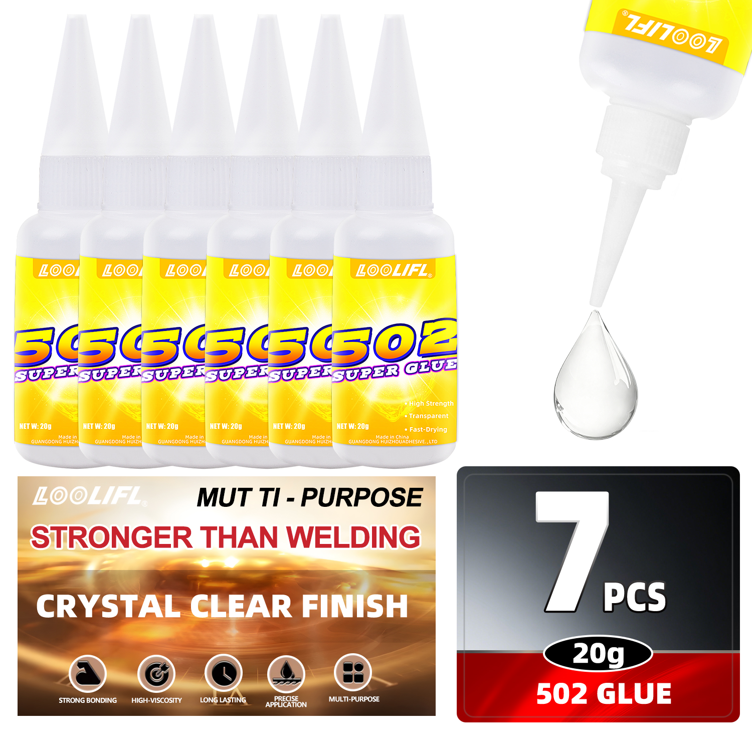 Loolifl 1-7Pcs 20ml 502 Quick- - Woodworking Quick Glue 리뷰 및 가격