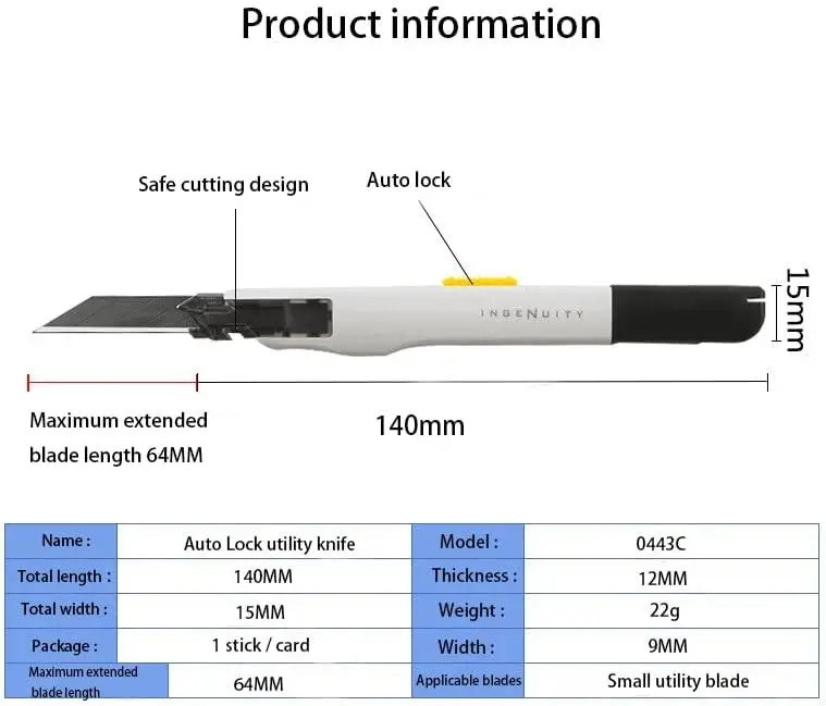 9mm Box Cutter, 30 Degree Anti - Woodworking Warehouse 리뷰 및 가격