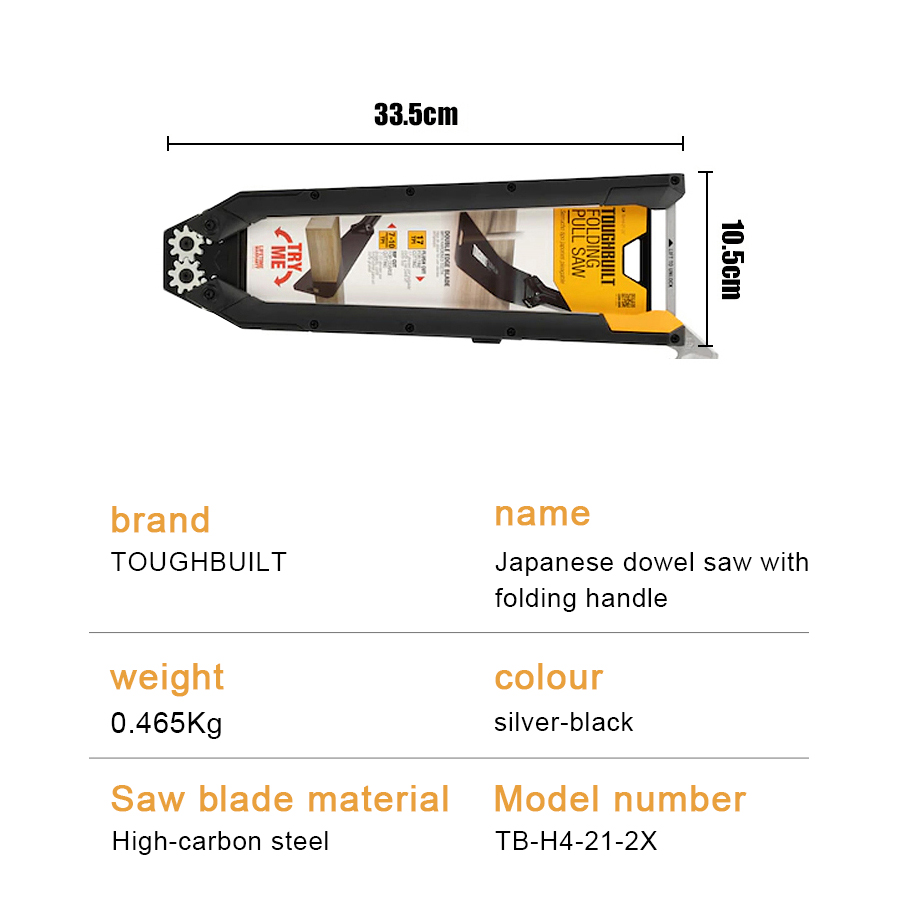 TOUGHBUILT TB-H4-21-2X Japanes - Japanese Pull Saw 리뷰 및 가격