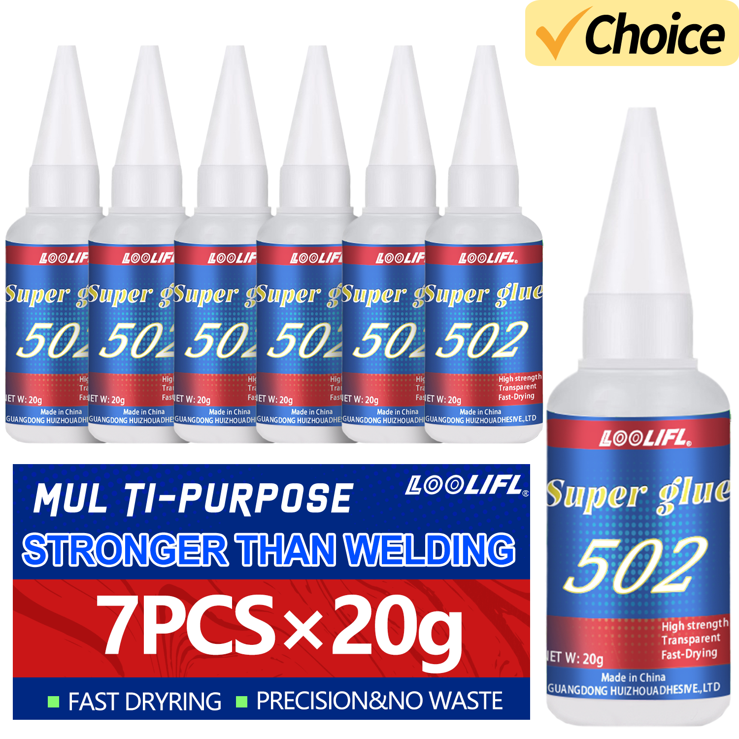 LOOLIFL 1-7pcs 502 Super Glue  - Woodworking Quick Glue 리뷰 및 가격
