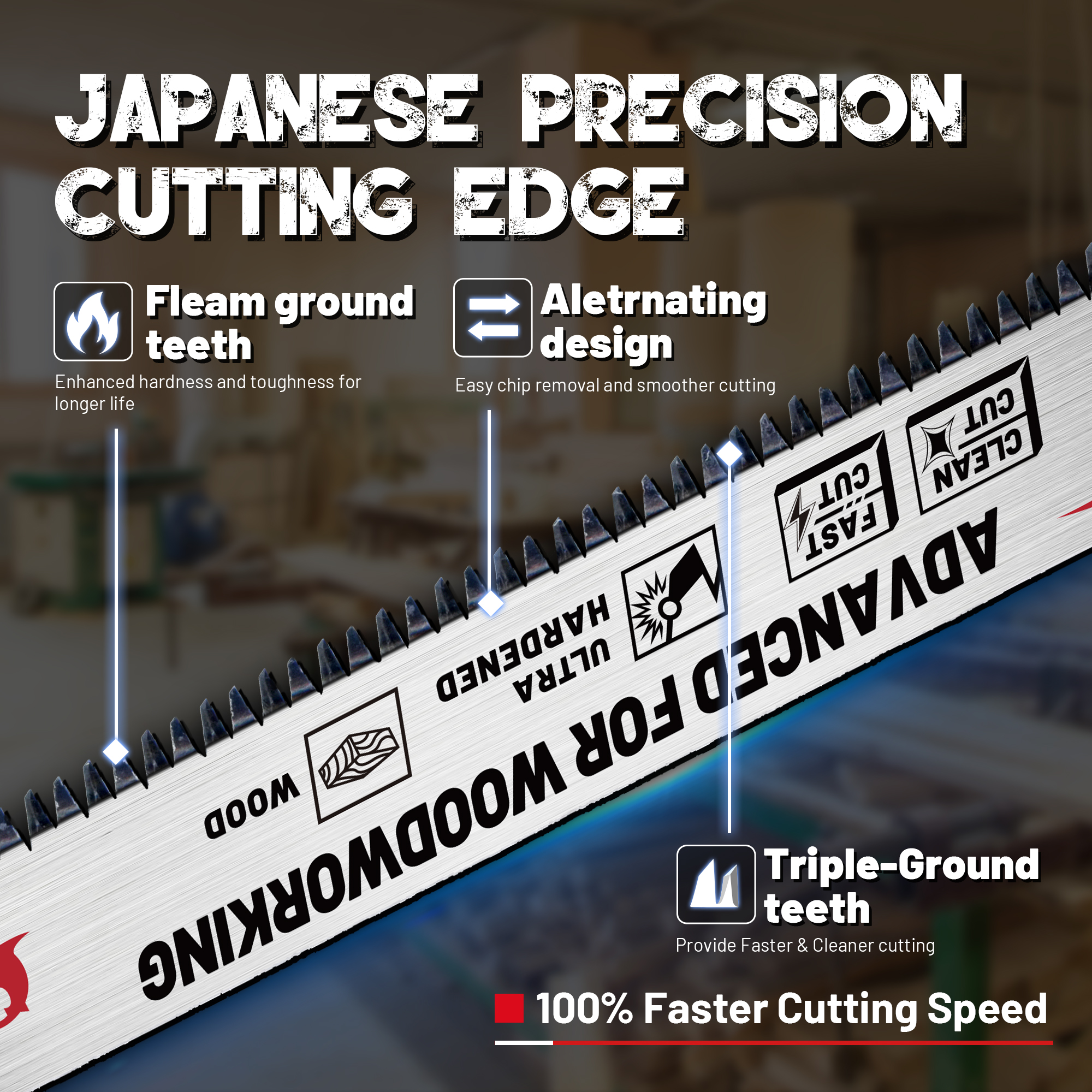 EZARC 300mm Japanese Teeth Rec - Japanese Pull Saw 리뷰 및 가격