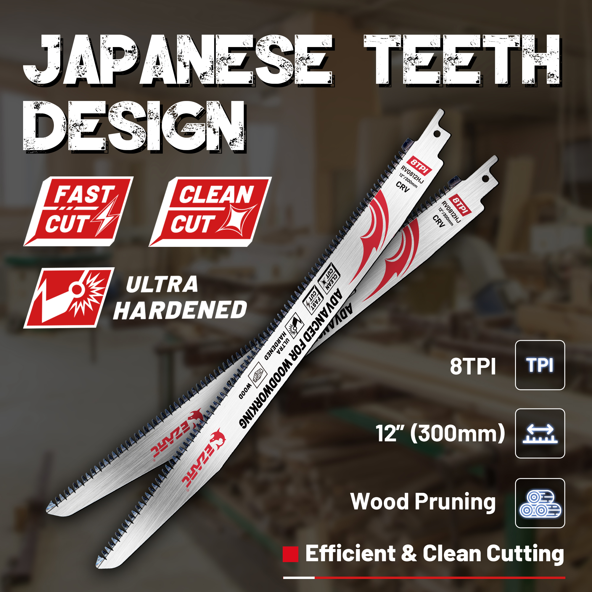 EZARC 300mm Japanese Teeth Rec - Japanese Pull Saw 리뷰 및 가격