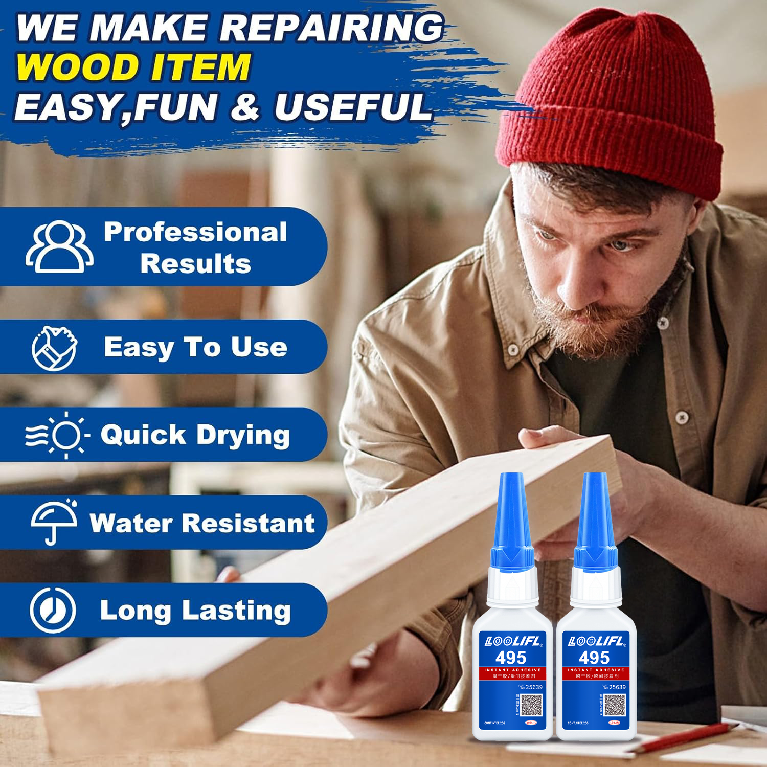 Wood Super Glue, Clear Instant - Woodworking Quick Glue 리뷰 및 가격
