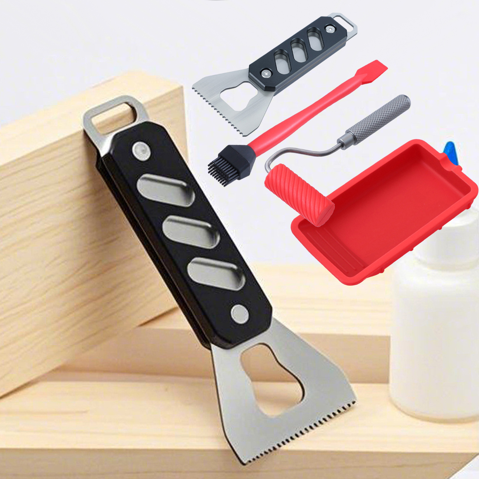 Glue Spreader with Tray Reusab - Woodworking Glue Roller 리뷰 및 가격